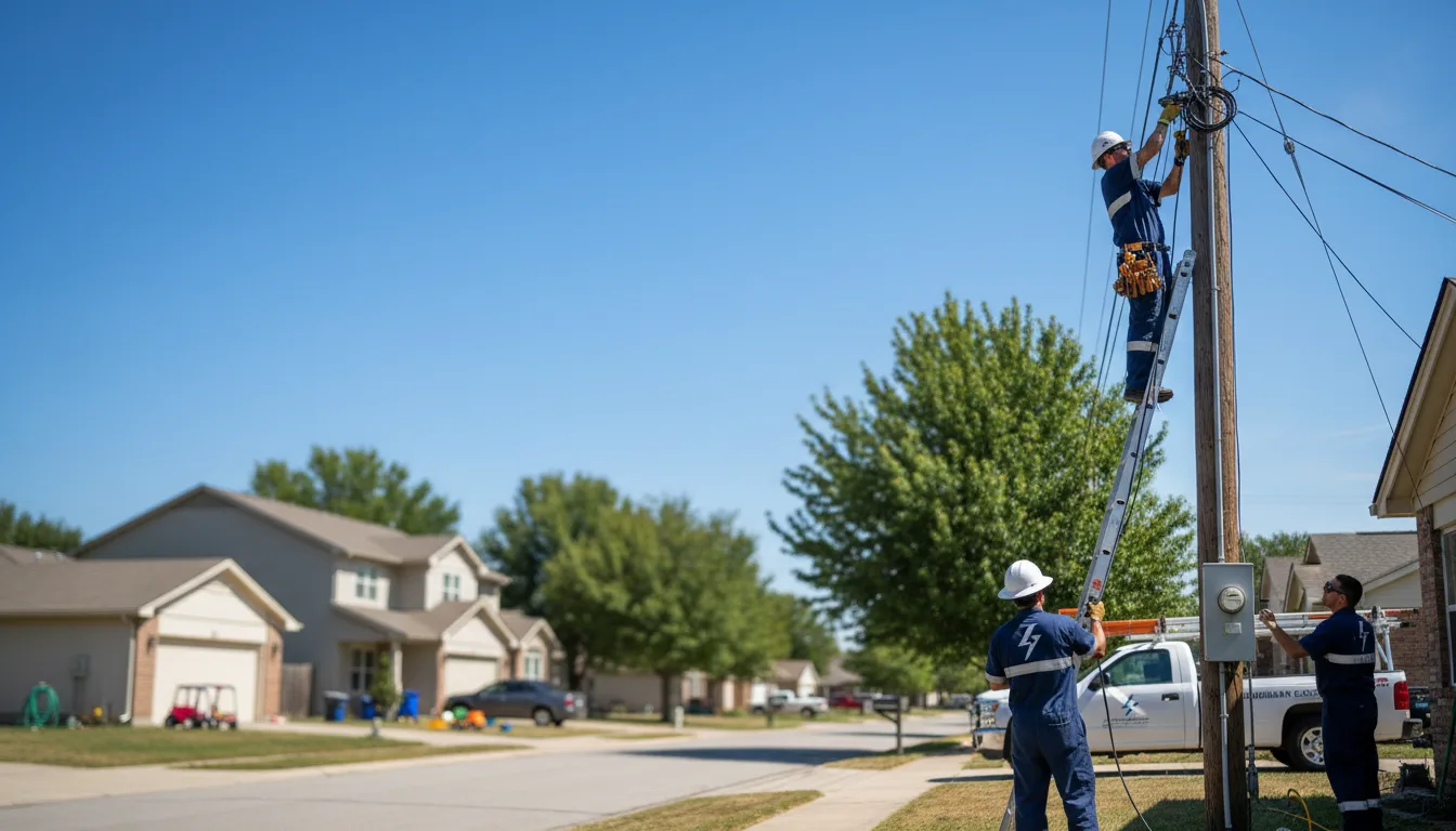 Residential electrician providing installation services in Bradleyville, MO